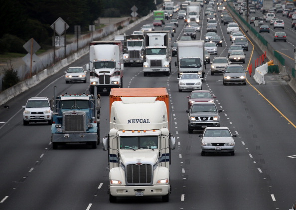 Vehicles drive along Interstate 80&nbsp;in Berkeley, California.