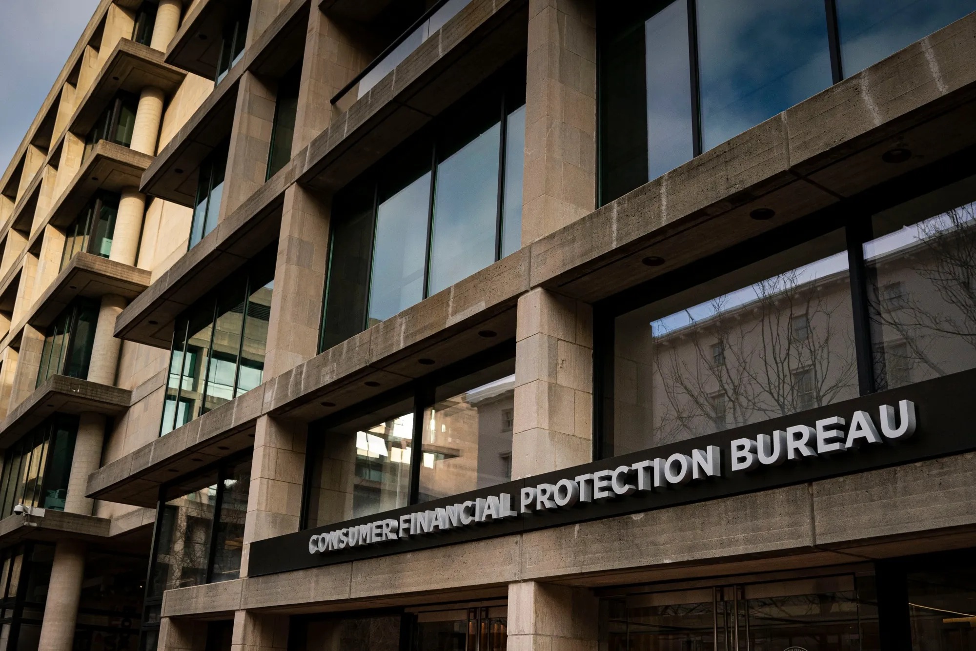 The US Consumer Financial Protection Bureau headquarters in Washington, DC.