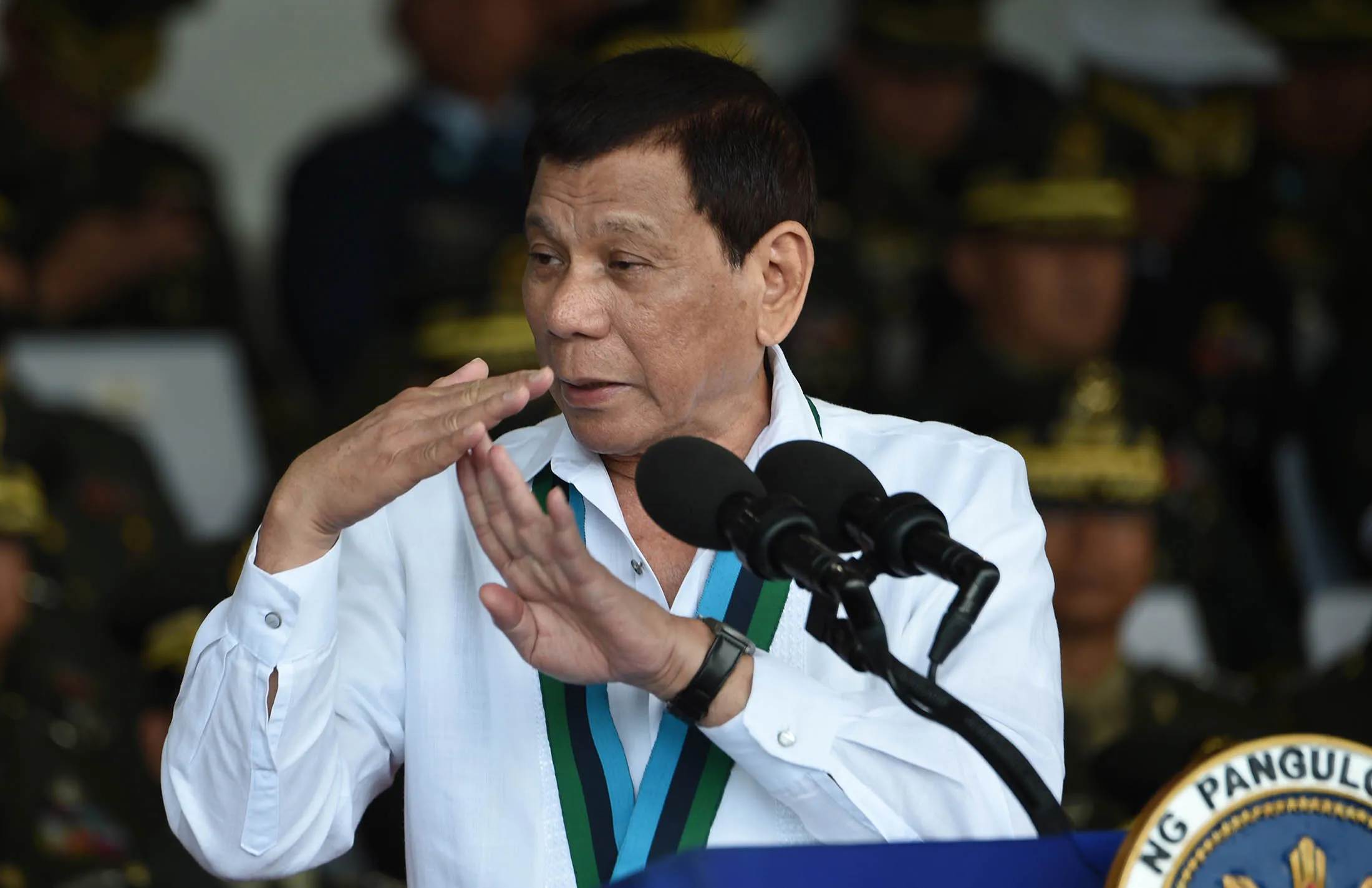 Philippine President Rodrigo Duterte&nbsp;