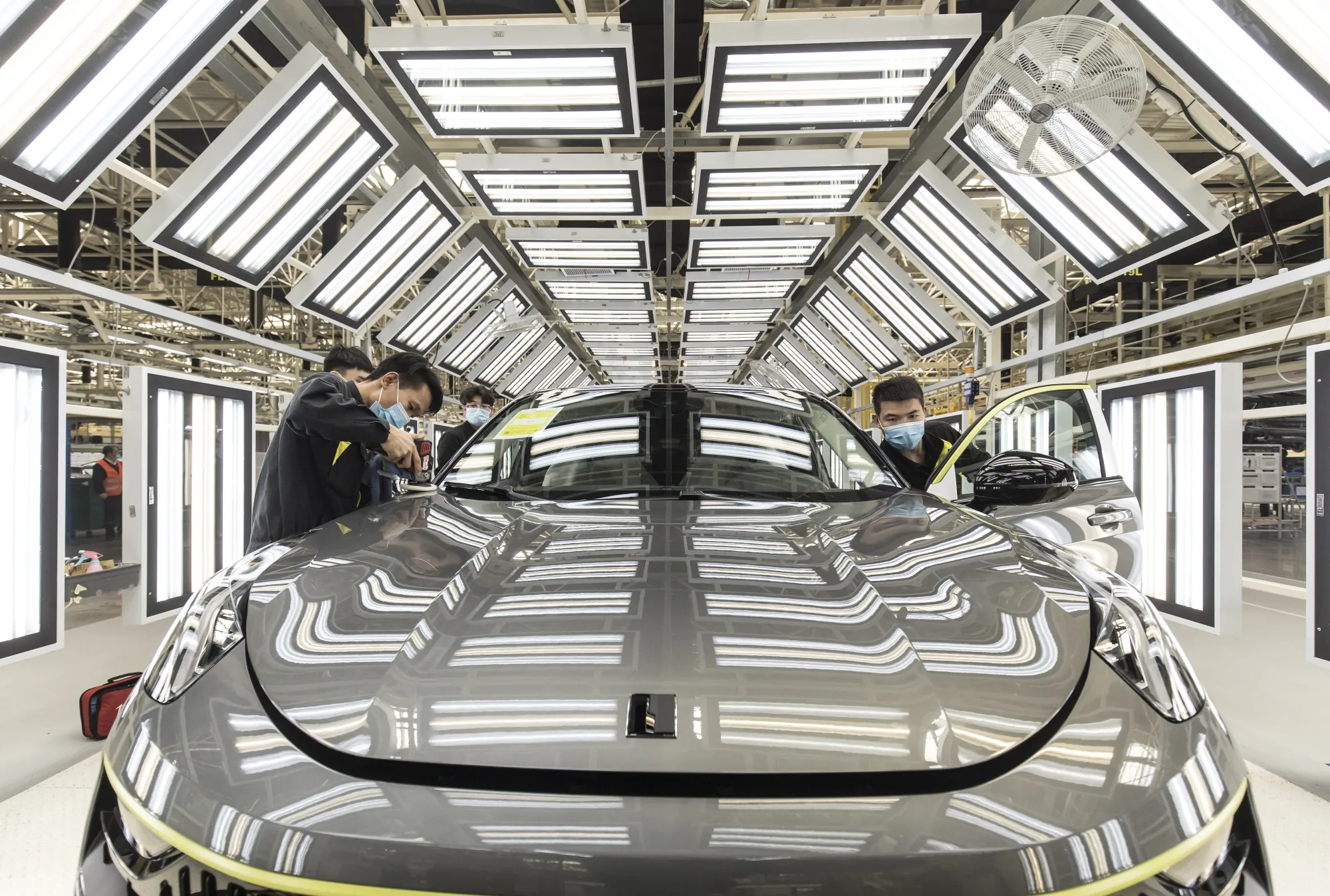 Manufacturing Inside A Geely Automobile Holdings Ltd. Plant Ahead of China PMI Data