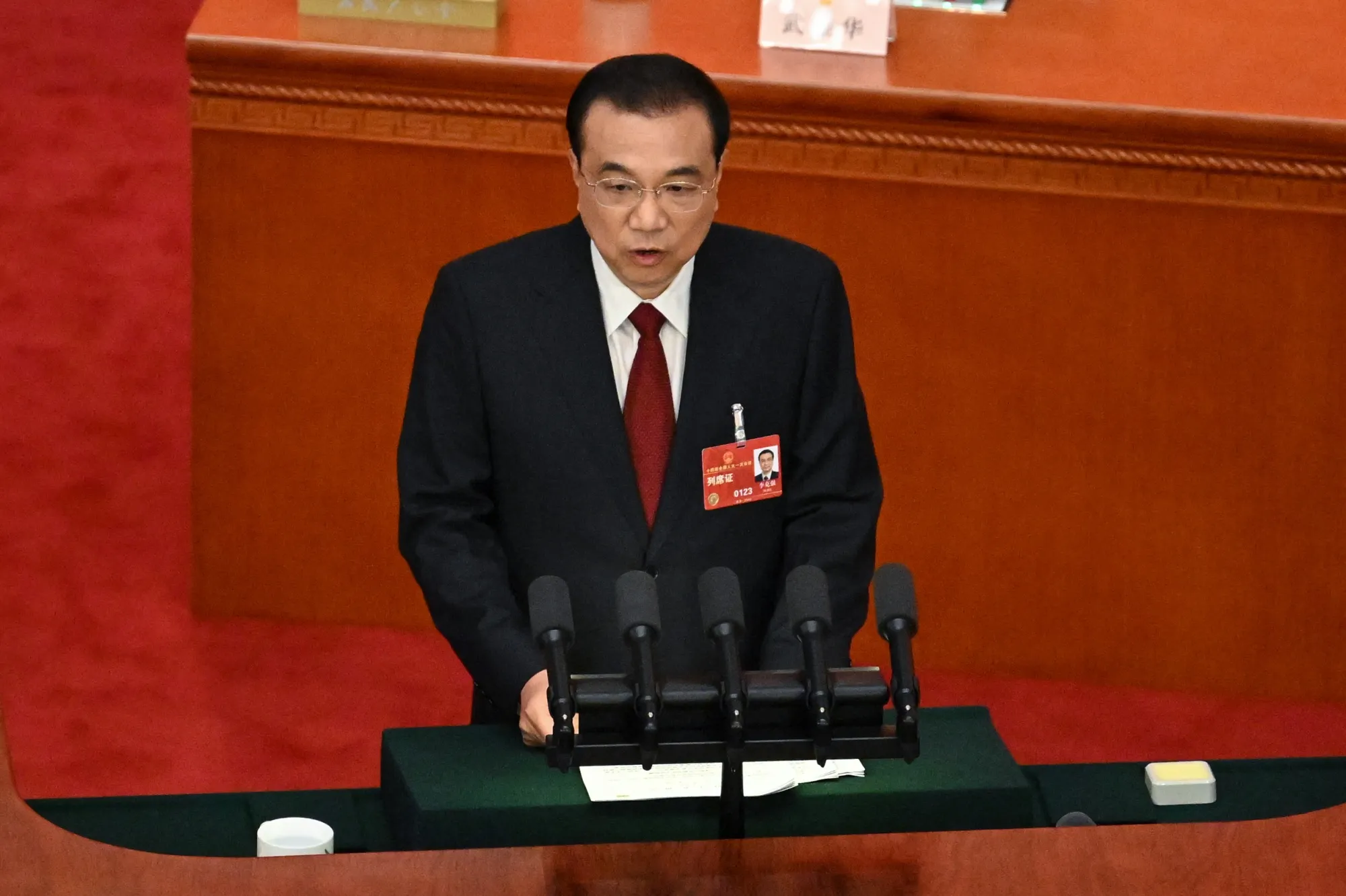 Li Keqiang on March 5. 