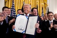 President Trump Holds Signing Ceremony For GENIUS Act At White House
