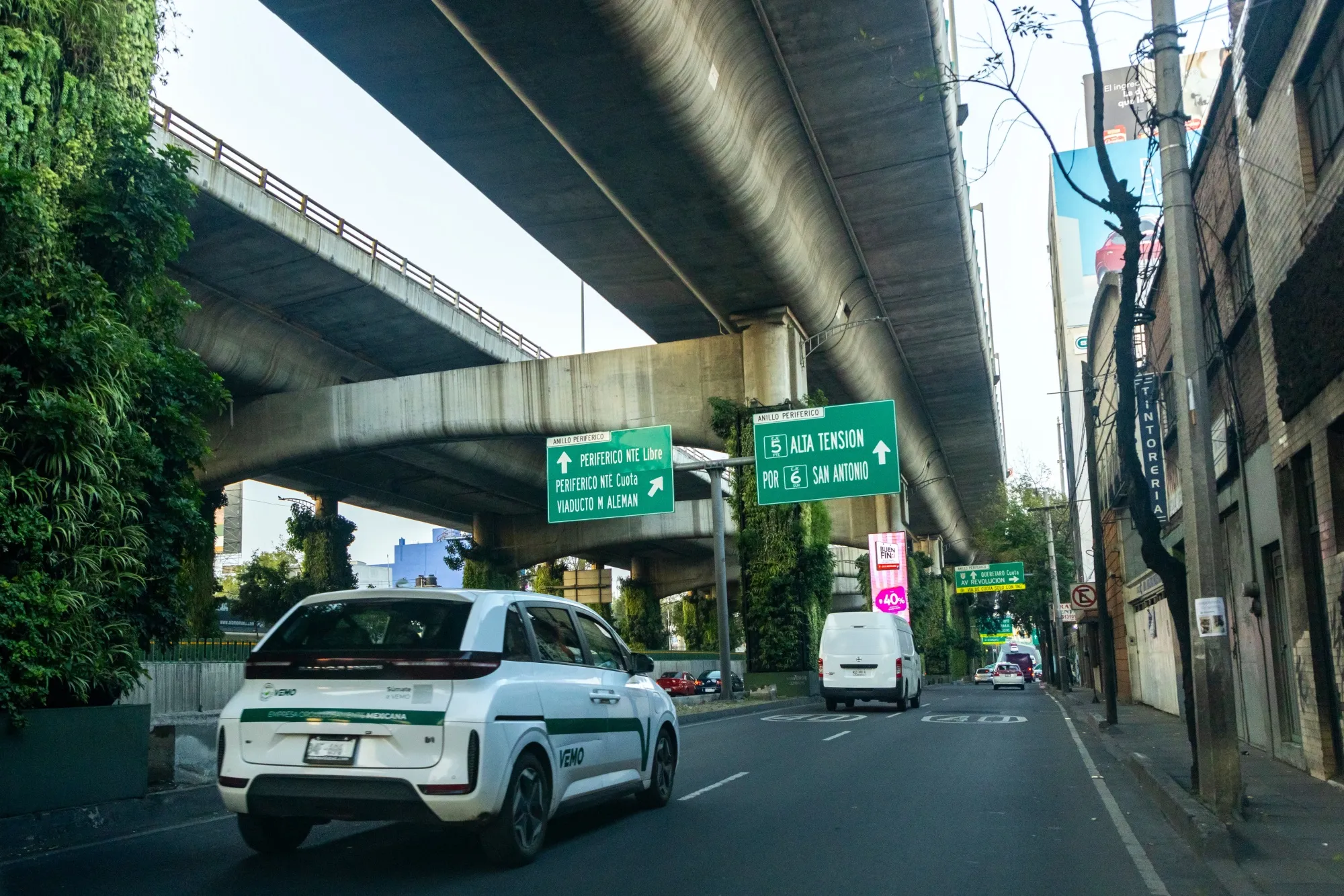 A BYD Auto Co. electric vehicle, operated by Vemo taxi, in Mexico City.