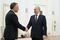 Vladimir Putin greets Steve Witkoff in Moscow, in this photo supplied by Russian state media on April 25.