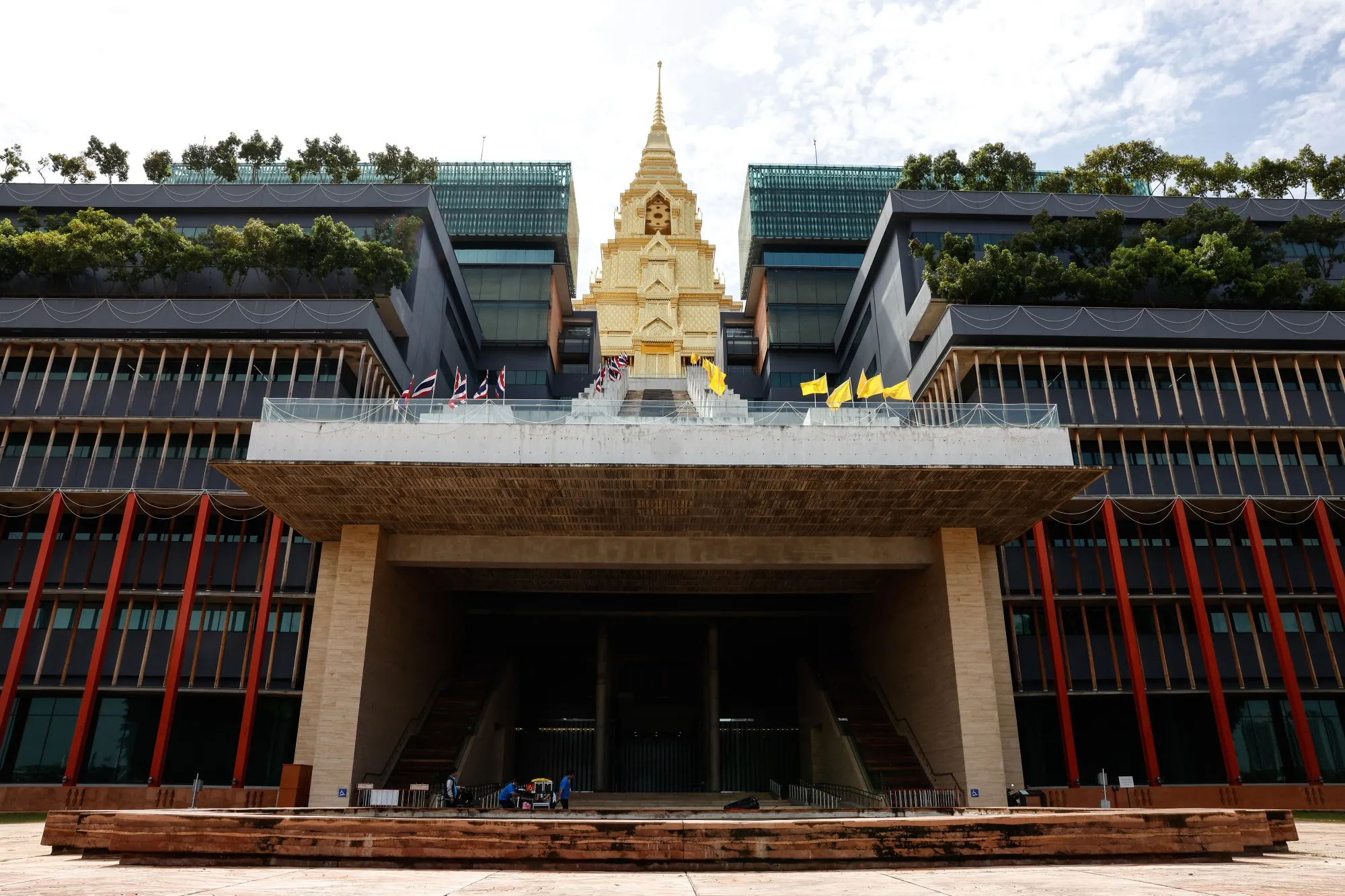 The parliament building in Bangkok.