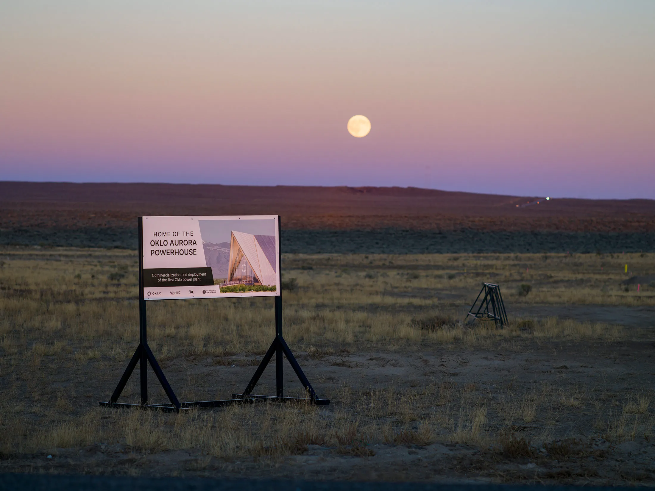 The site of Oklo’s&nbsp;future Aurora Powerhouse near the Idaho National Laboratory.