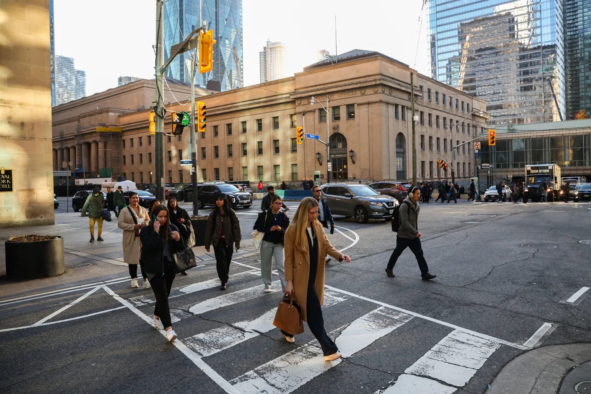 Pedestrians in Toronto.