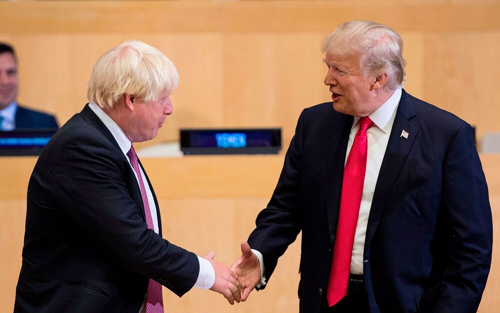Trump Boosts Johnson in U.K. Leader Race Before State Visit