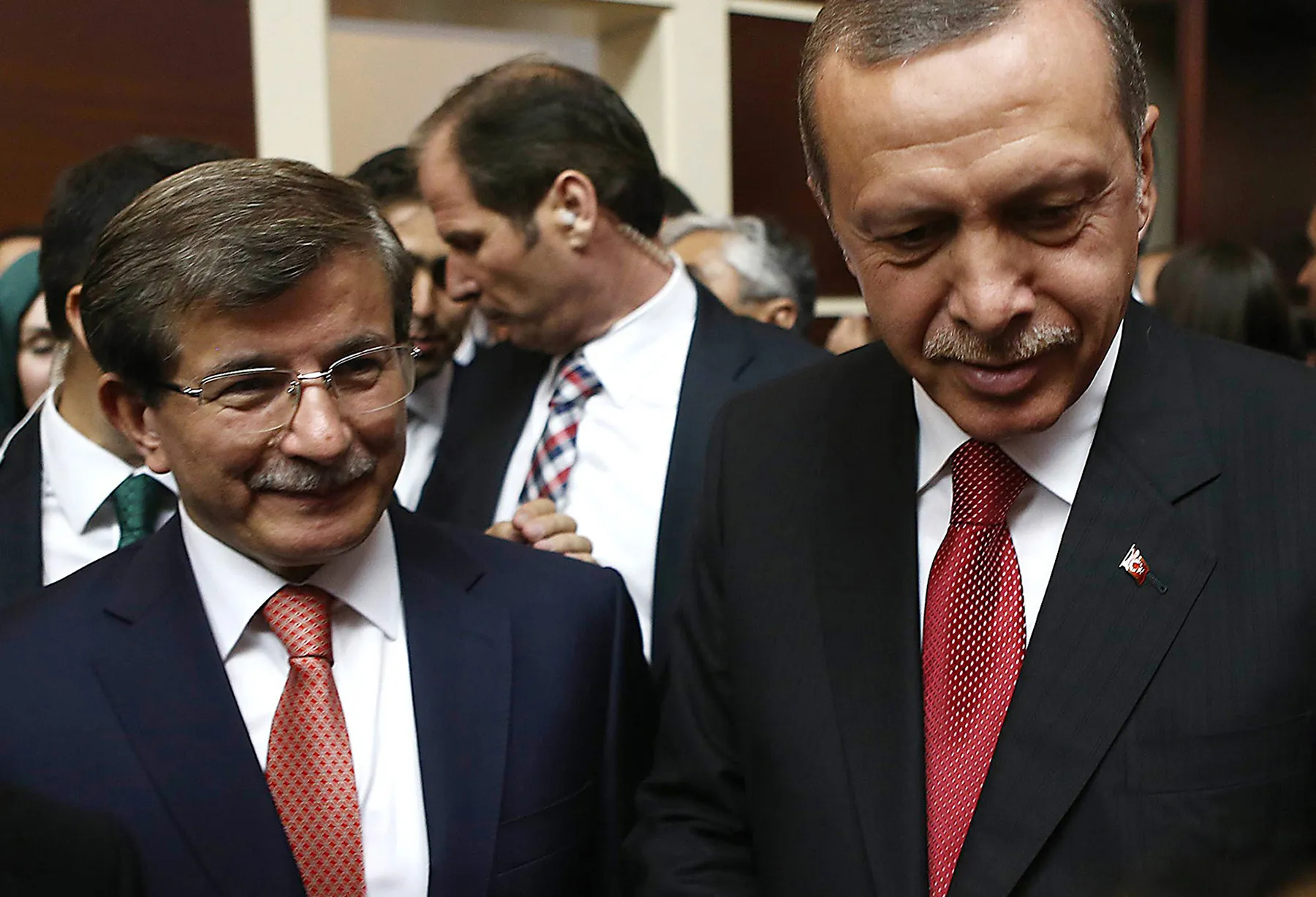 Ahmet Davutoglu and&nbsp;Recep Tayyip Erdogan