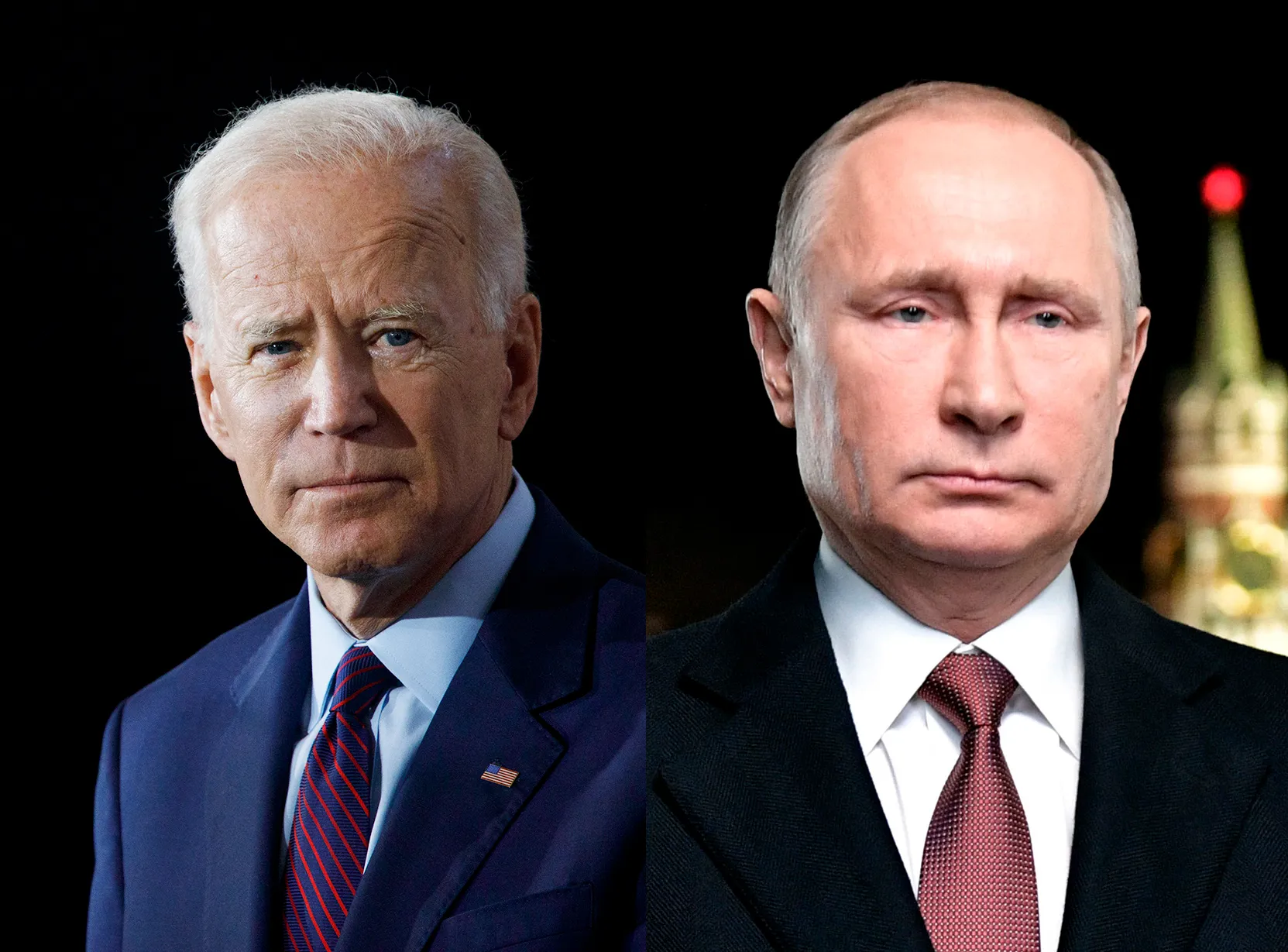 Joe Biden and Vladimir Putin.