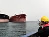 TEHRAN, IRAN - MARCH 12: A general view of the Port of Kharg Island Oil Terminal, 25 km from the Iranian coast in the Persian Gulf and 483 km northwest of the Strait of Hormuz, in Iran on March 12, 2017.