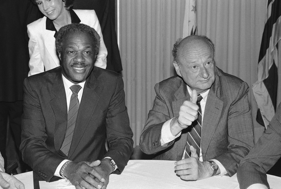 Mayors Marion Barry and Ed Koch in 1985. They knew something today's city leaders don't. 