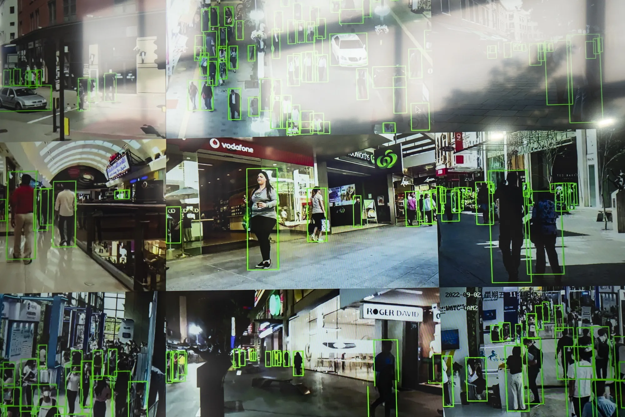 A facial recognition system is demonstrated on a screen at the World Artificial Intelligence Conference (WAIC) in Shanghai, China, on Friday, Sept. 2, 2022.