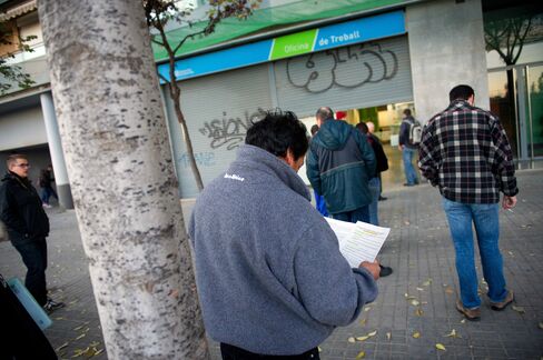Euro-Area Unemployment Increases to Record 12% Amid Recession