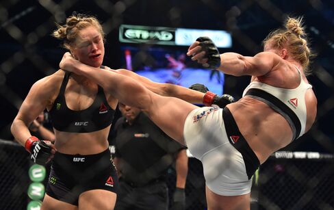 Holly Holm knocks out Ronda Rousey on Nov. 15.