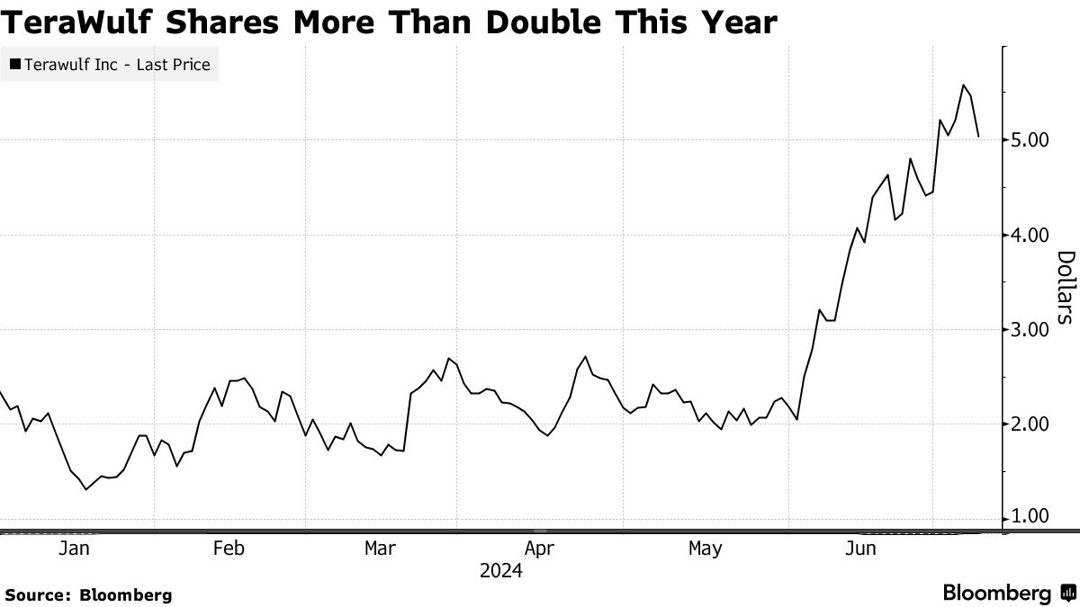 Bitcoin Miner TeraWulf to Expand Energy Infrastructure Used for AI Hosting  - Bloomberg