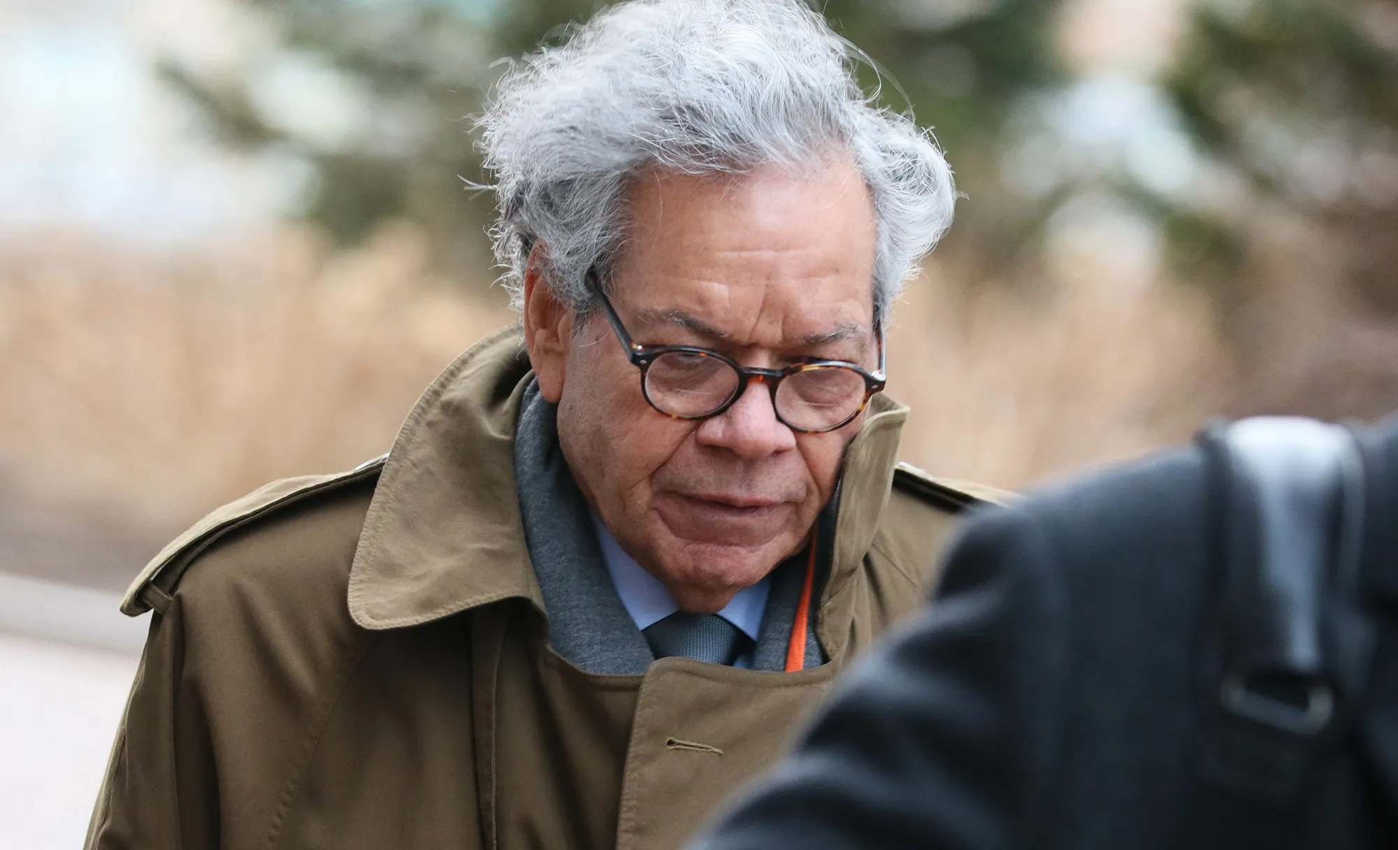 John N. Kapoor&nbsp;departs the John Joseph Moakley United States Courthouse in Boston on Jan. 29, 2019.