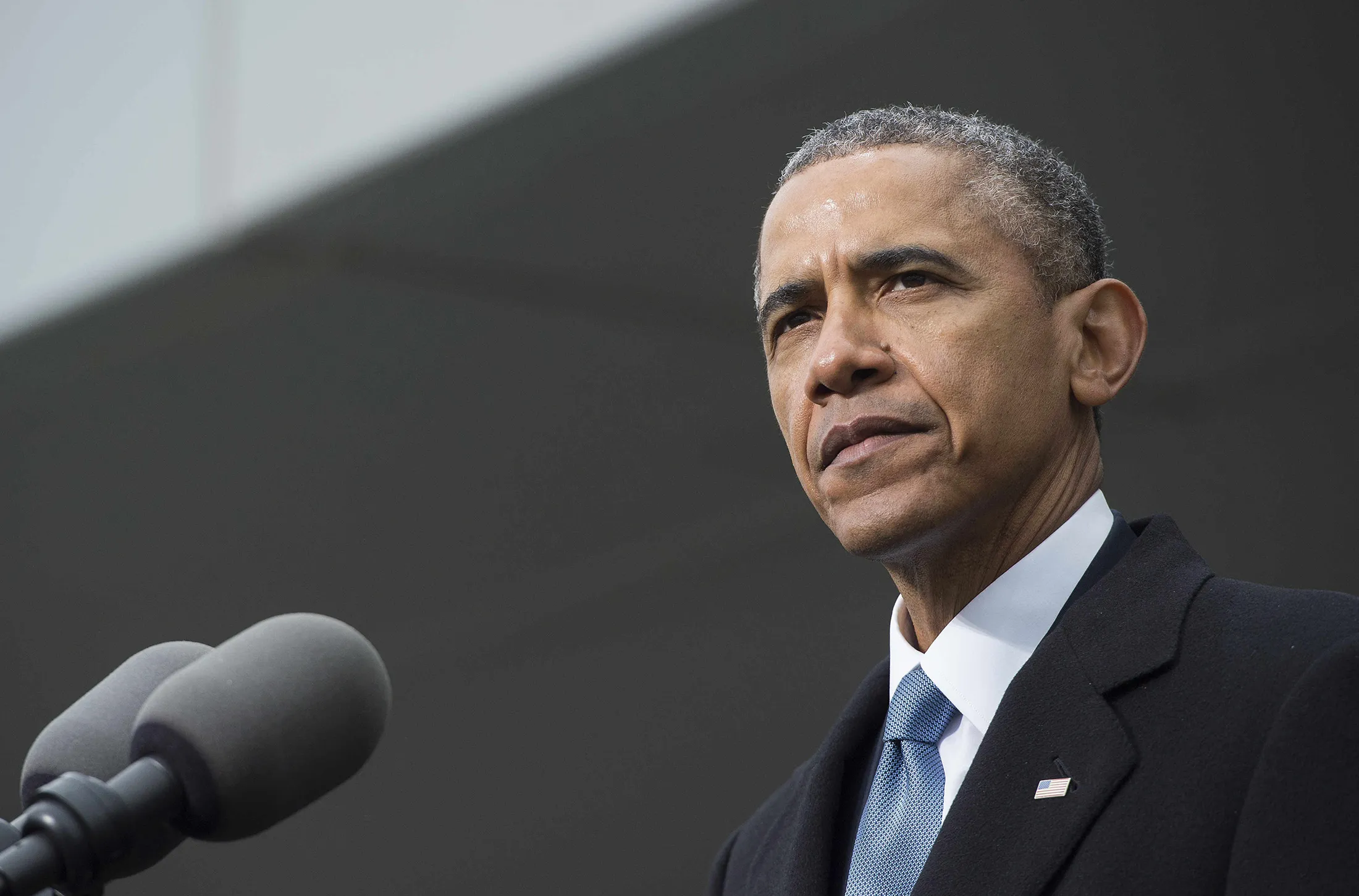 U.S. President Barack Obama speaks during the dedication of the Edward M. Kennedy Institute for the United States Senate in Boston, Mass., on March 30.
