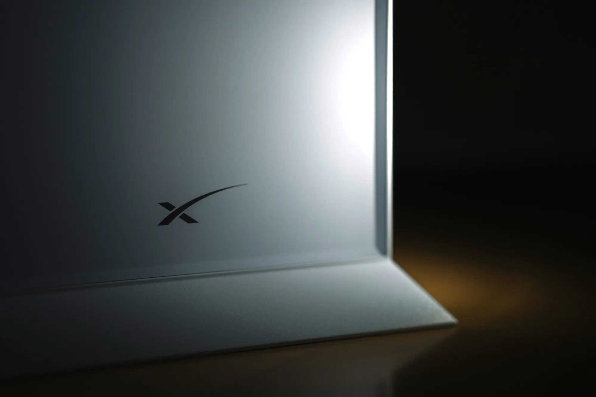 A Starlink satellite-internet communication system router.