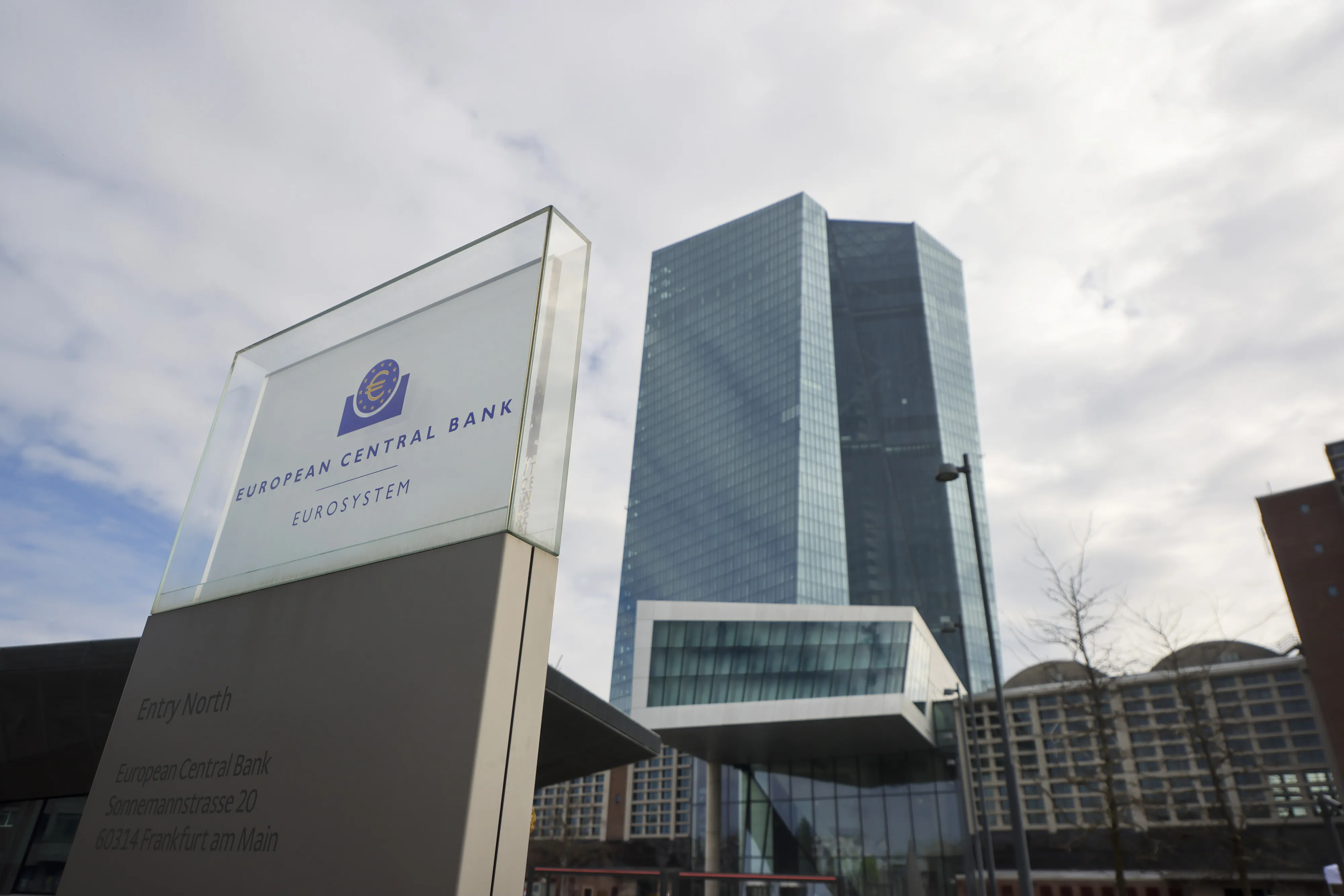The headquarters of the European Central Bank (ECB) in Frankfurt.