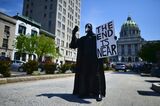 Rally Held At Pennsylvania State Capitol To Urge Governor To Open Up Lockdown Orders