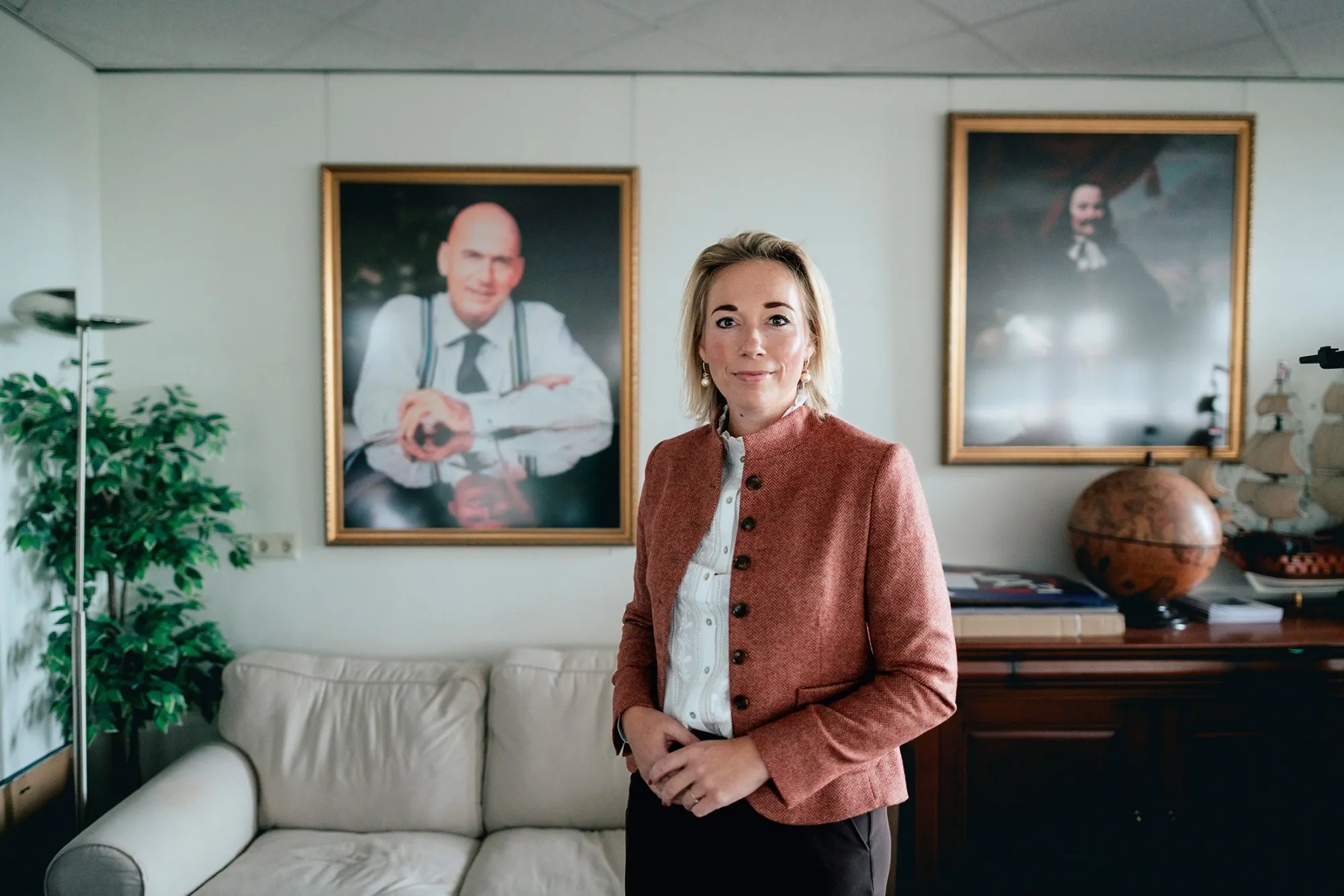 Ingrid Coenradie&nbsp;at the JA21 party office in The Hague&nbsp;on Sept. 26.