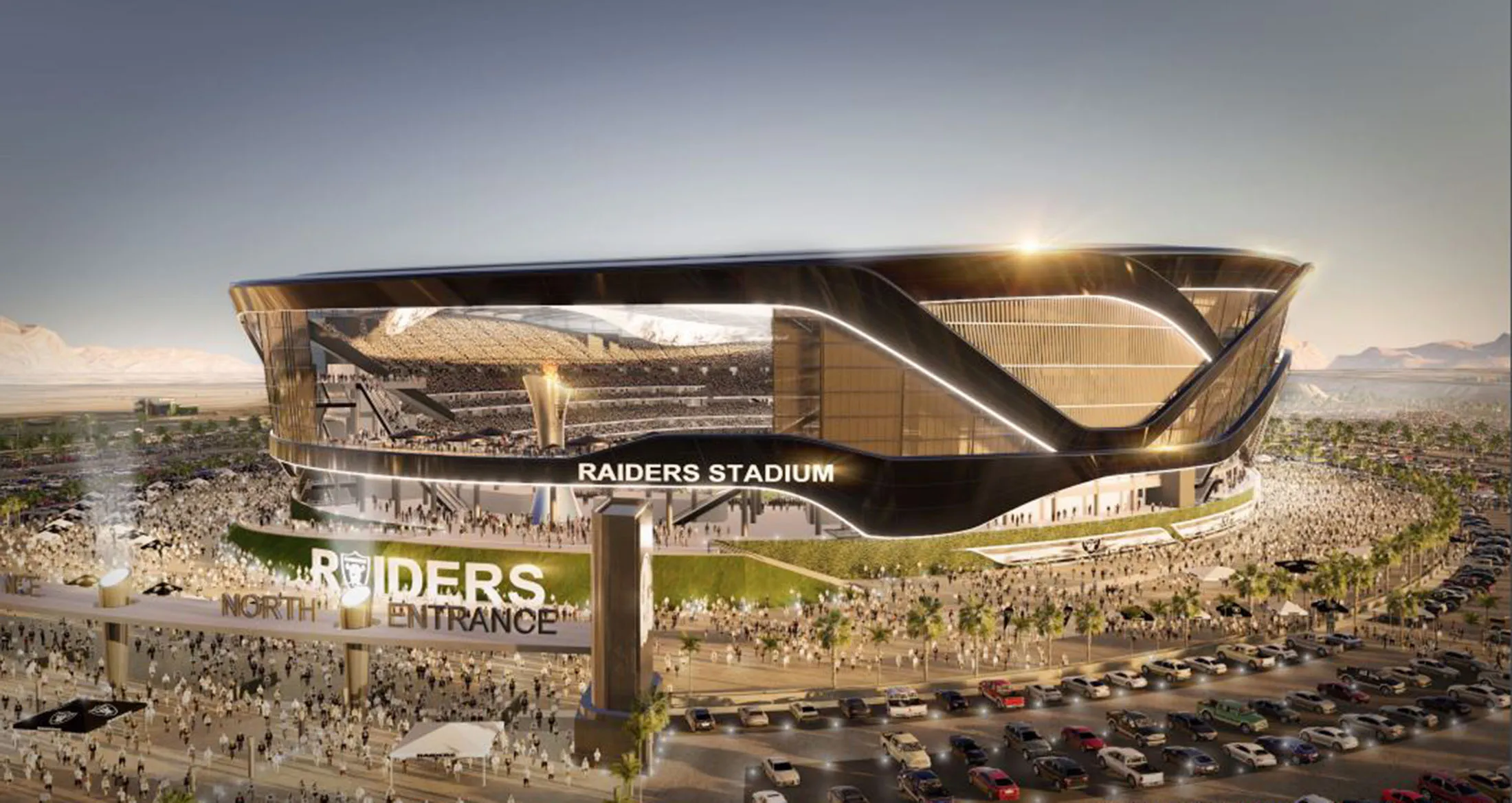 An impression of the proposed new stadium.
