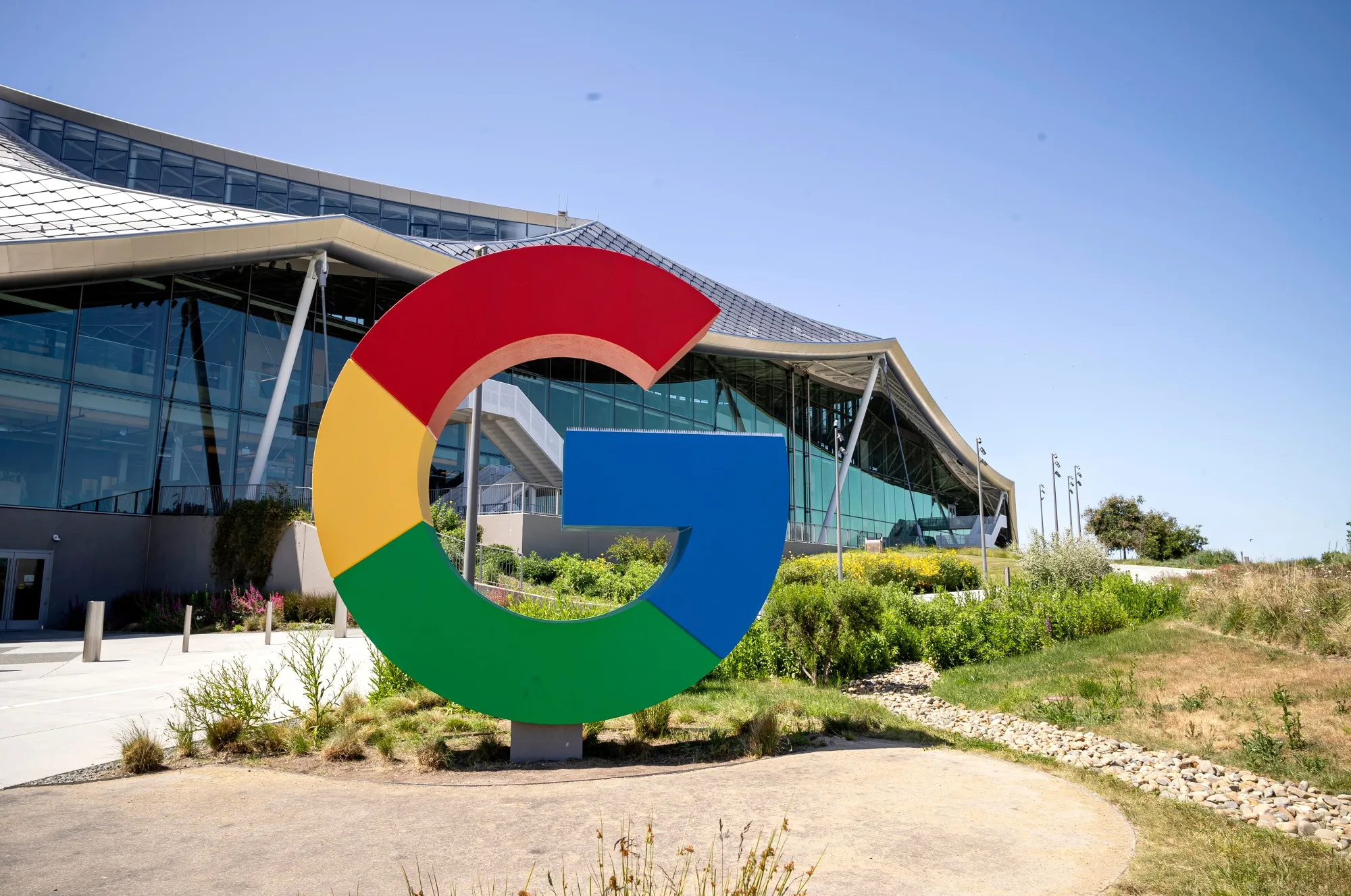 Google's Bay View campus in Mountain View, California.