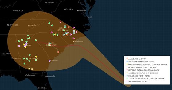 Hurricane Florence May Disrupt Auto Parts and Packaged Food Supply Chains