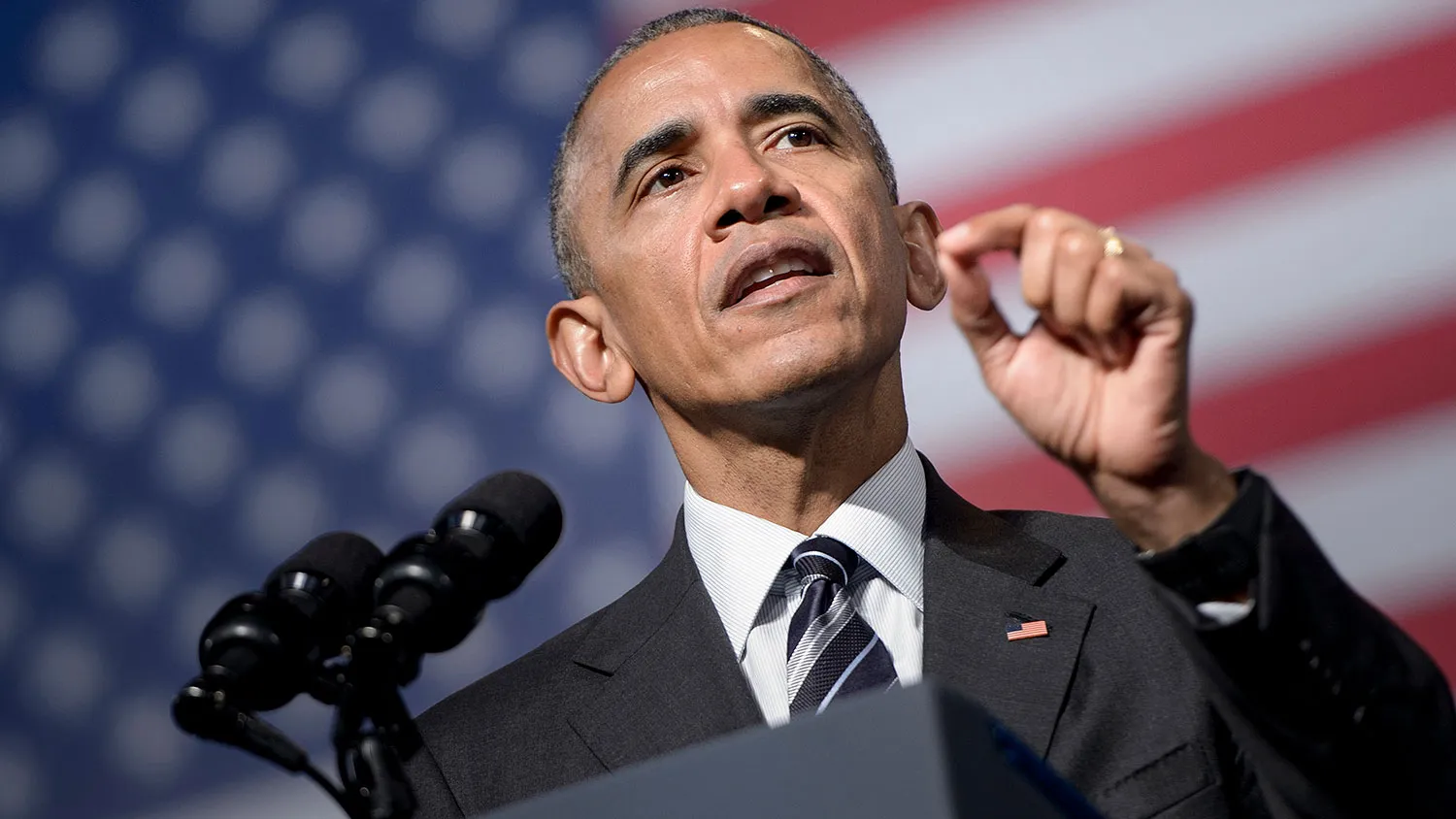 President Barack Obama speaks on Nov. 16, 2016, in Athens.

