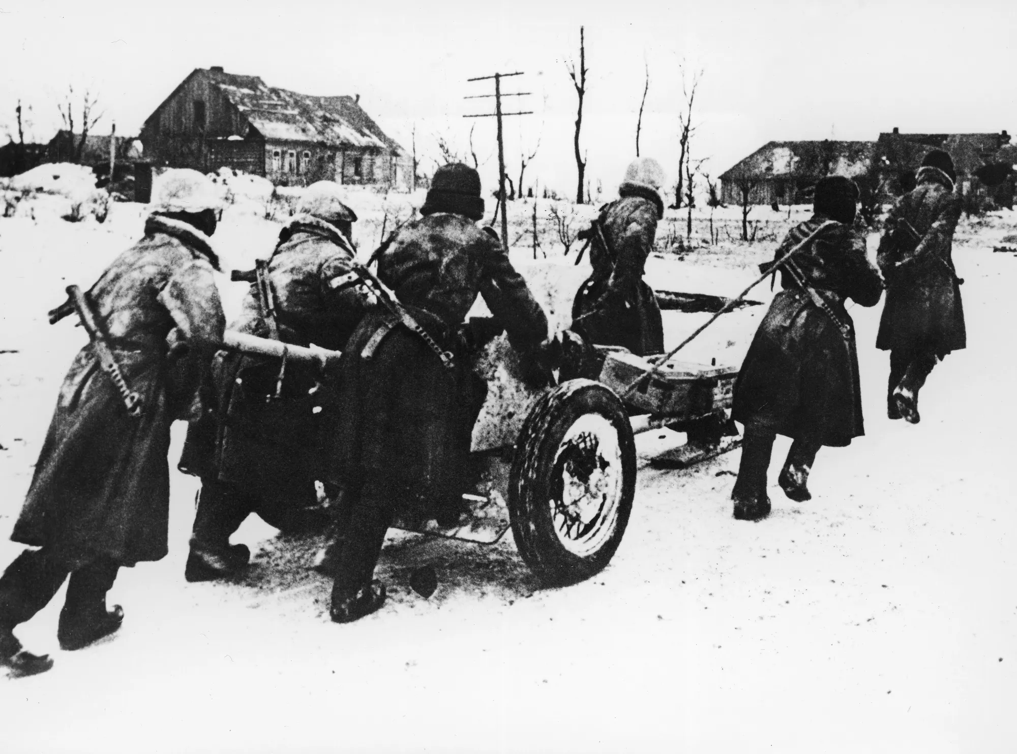 Soviets in the snow.