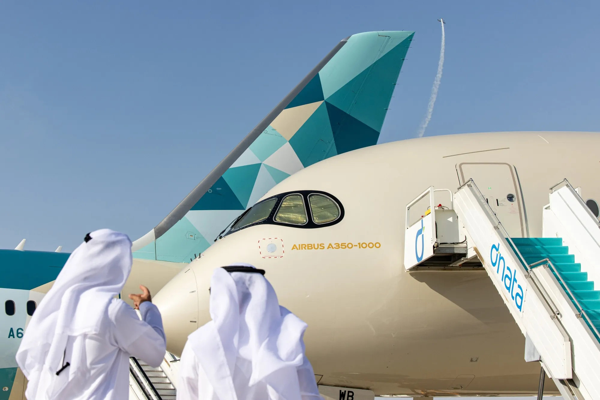 An Airbus A350-1000 passenger aircraft, operated by Etihad Airways.