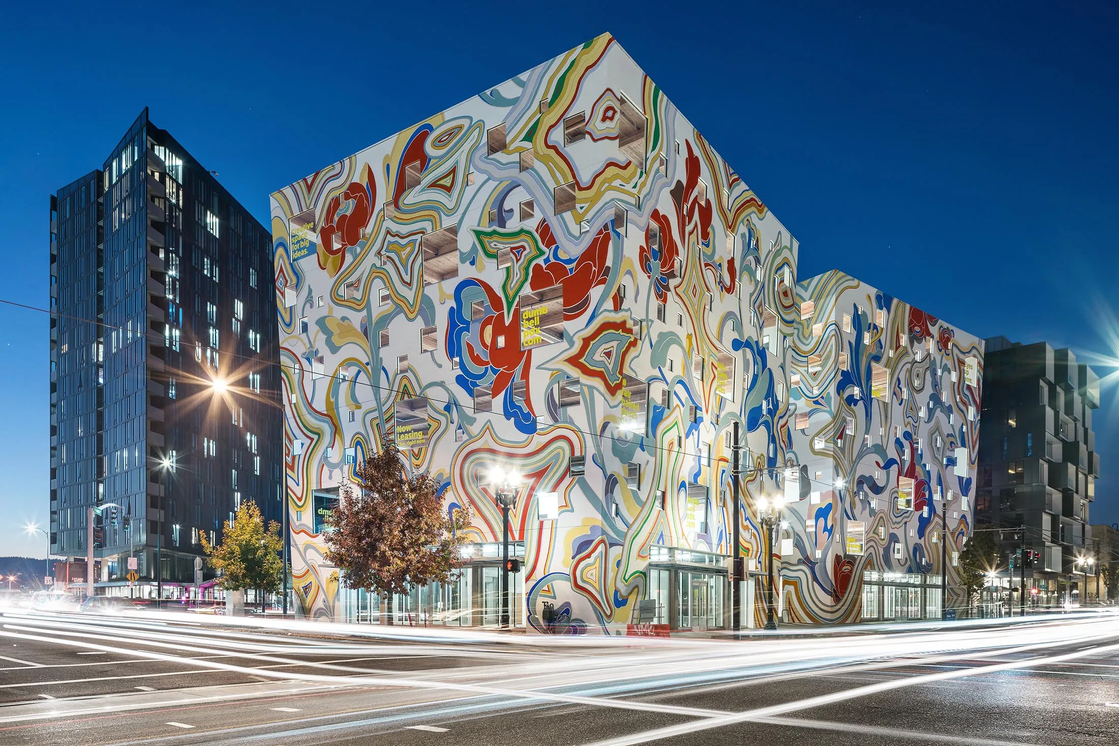 The Fair-Haired Dumbbell building.