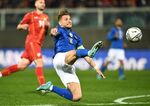 Ciro Immobile of Italy&nbsp;during the 2022 FIFA World Cup Qualifier knockout round play-off match between Italy and North Macedonia, on March 24.