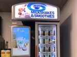 Smoothie and milkshake cup machine in the hospital's cafeteria