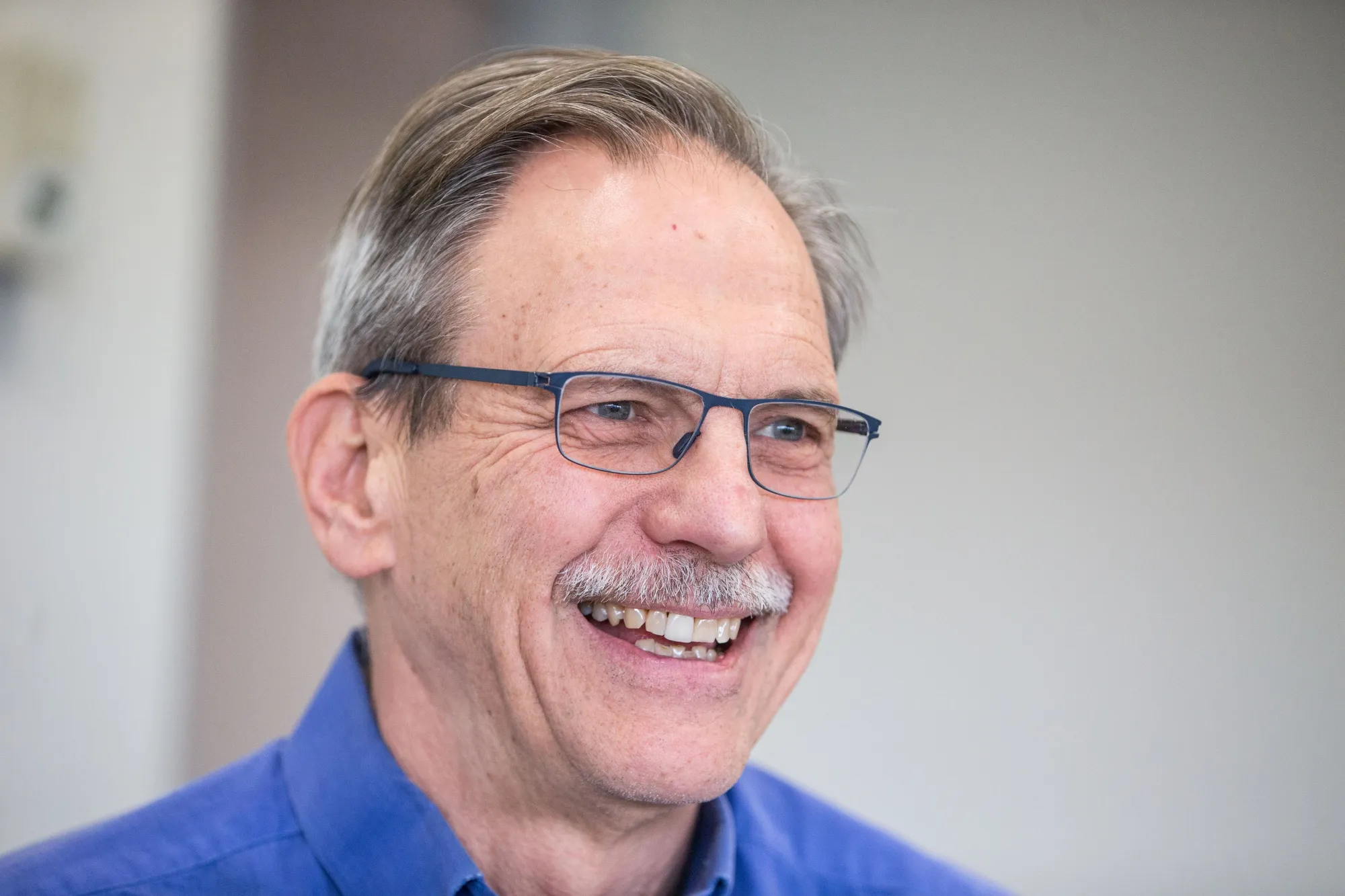 Timothy Springer smiles during an interview&nbsp;&nbsp;in Boston, on Dec. 6.