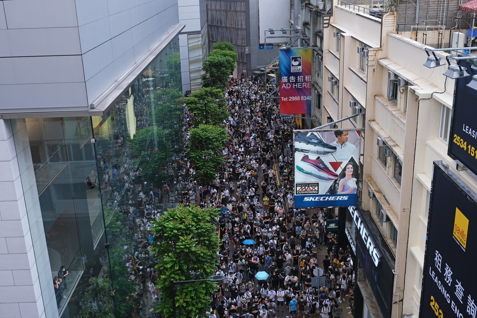Protests on the Anniversary of Hong Kong's Handover to China amid New Security Law