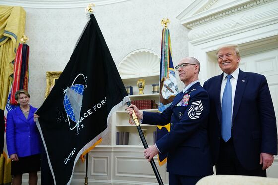 Trump Unveils Space Force Flag and ‘Super-Duper Missile’ Plan