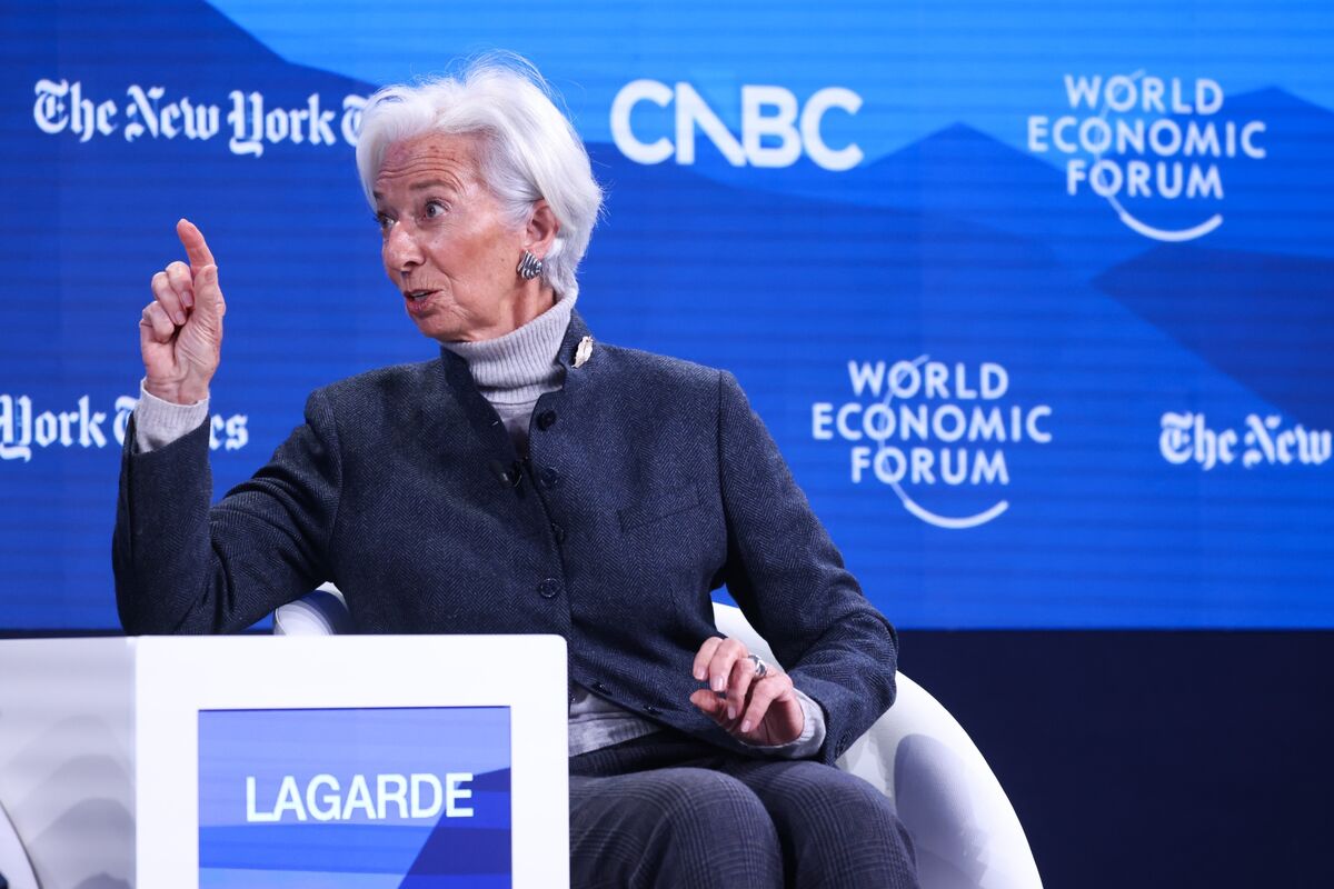 ECB’s Lagarde Left Davos Dinner After Lutnick Slammed Europe - Bloomberg.com