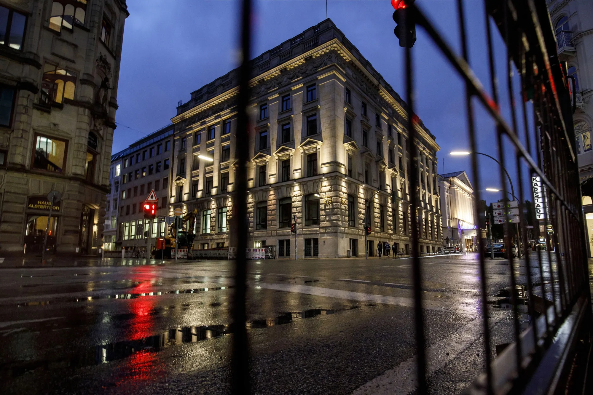 The M.M. Warburg and Co. bank building in Hamburg.