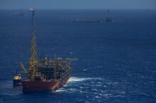 A floating production and storage vessel in Brazil's Buzios field. The country's output hit a record this year.