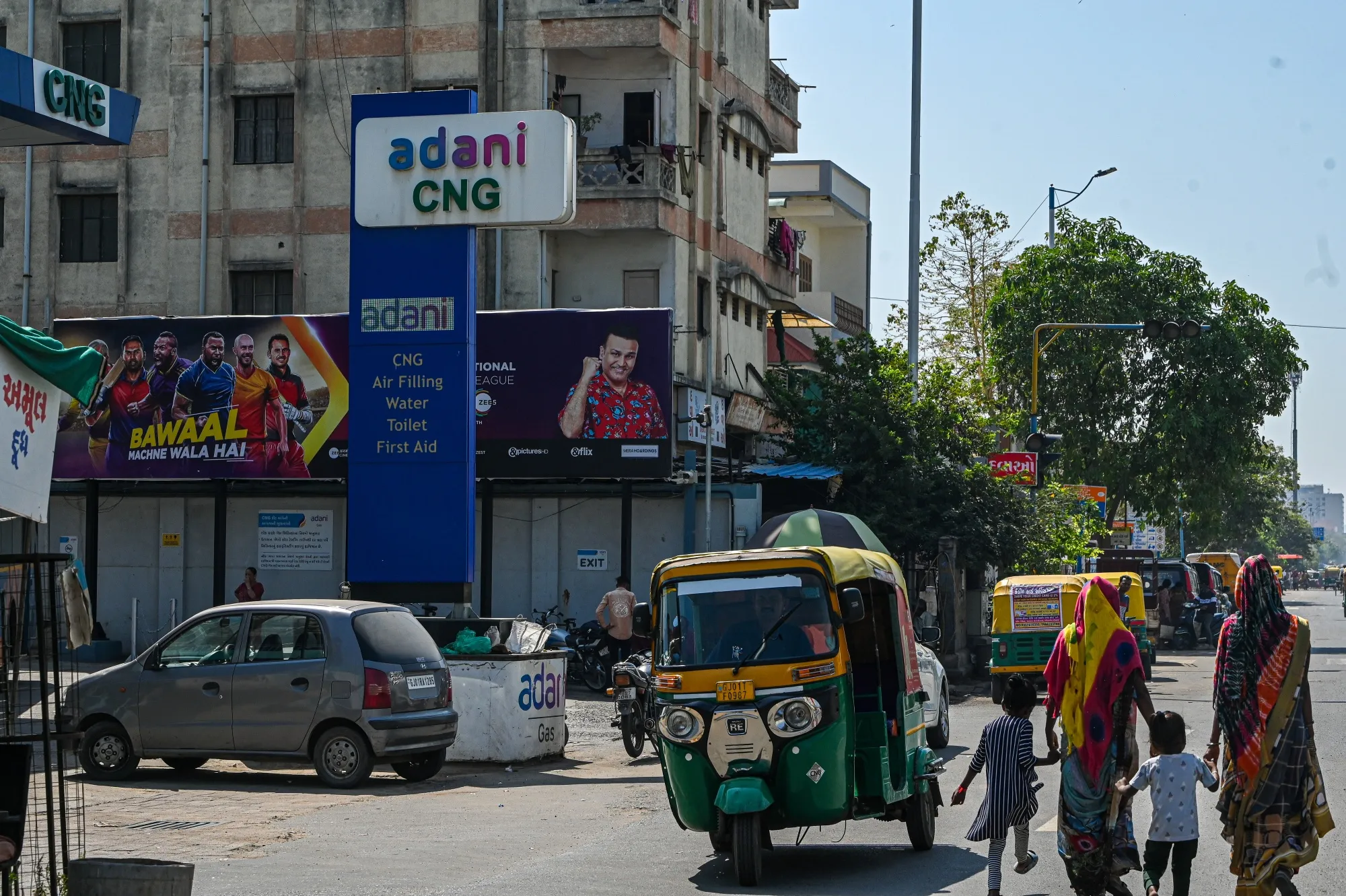 An Adani Group gas station in Ahmedabad, India.