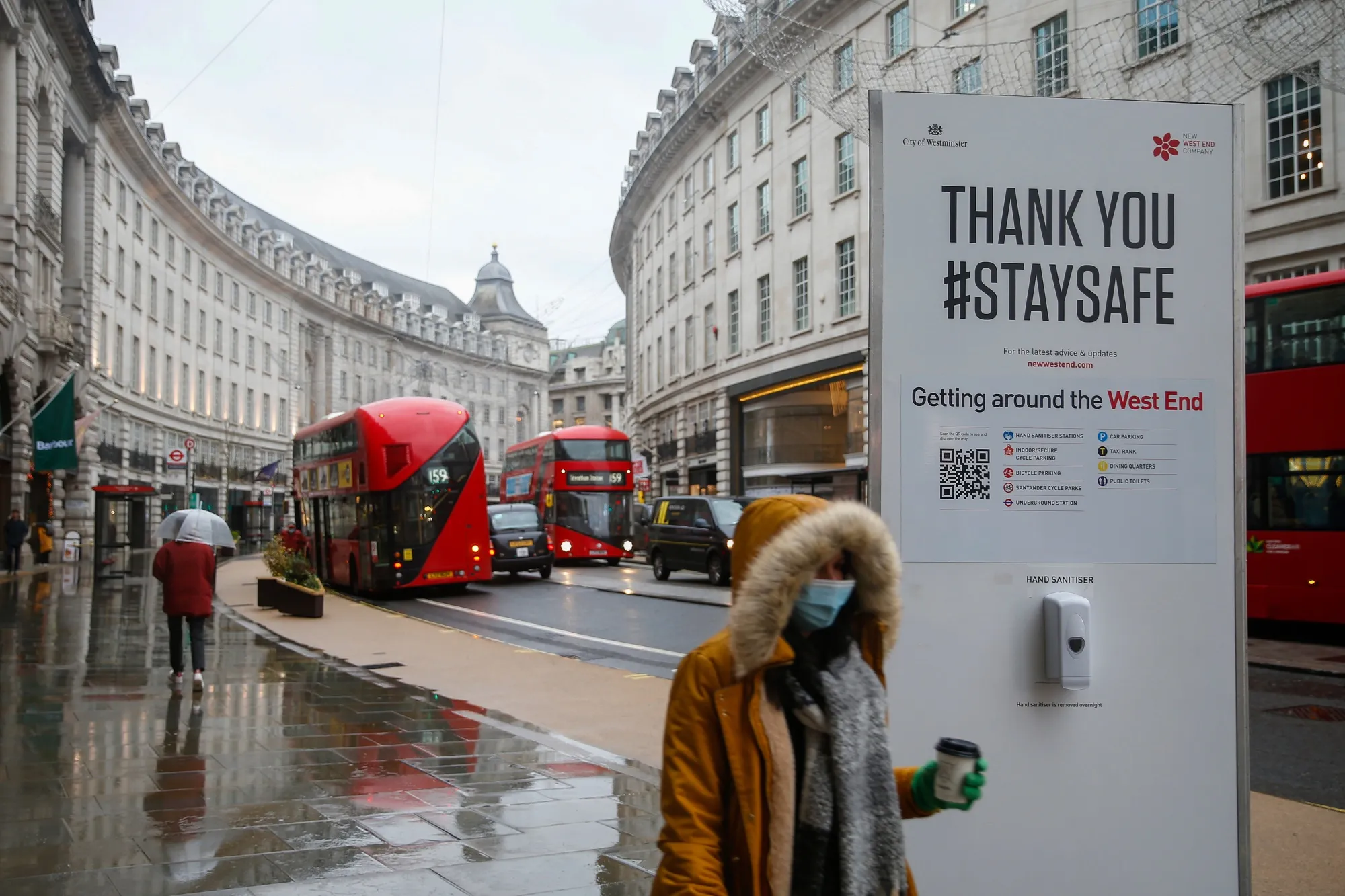 Regent Street in London on Jan. 5.