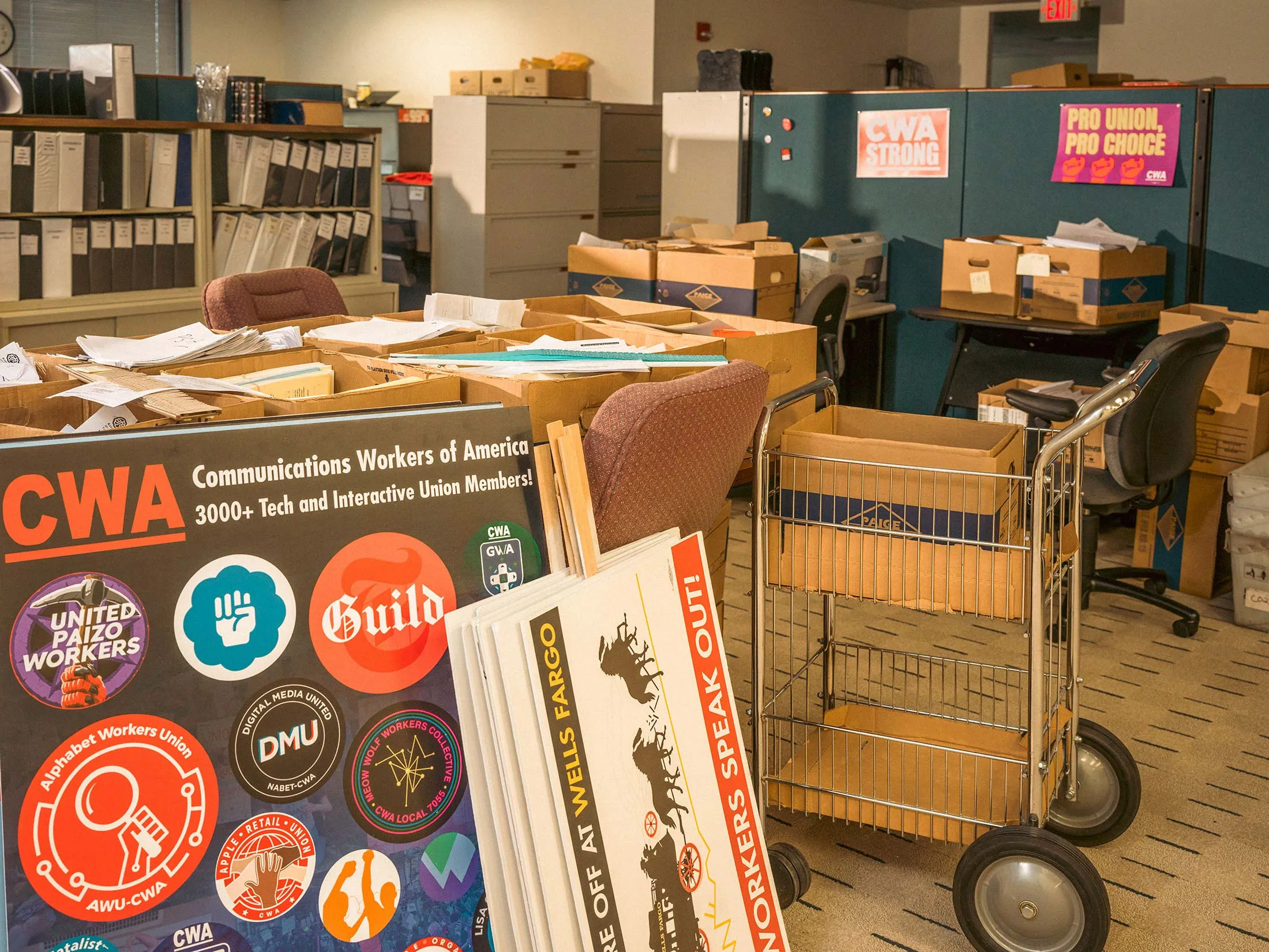 The Communications Workers of America offices in Washington, DC.