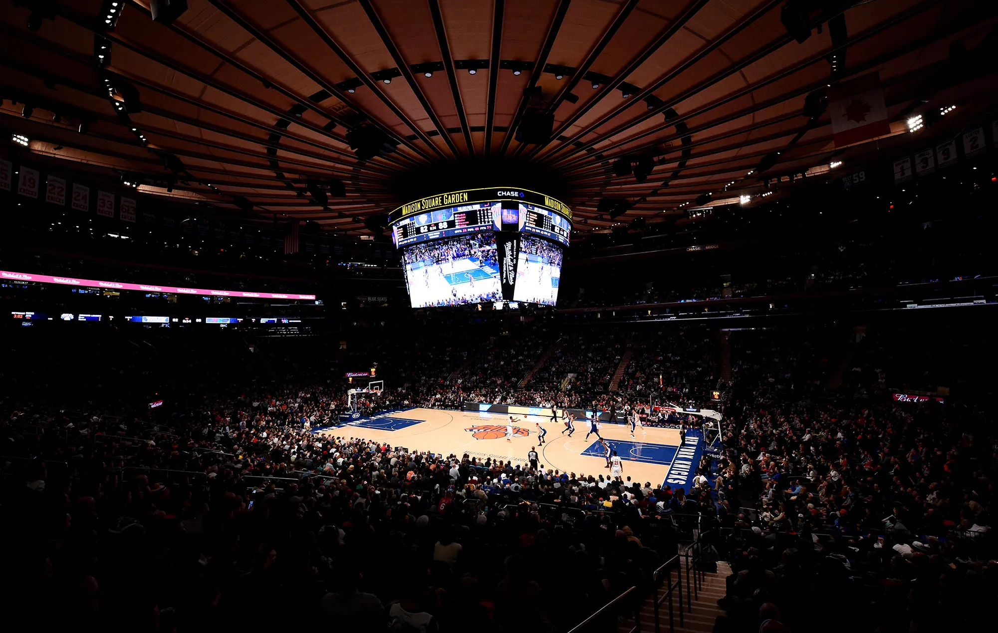 The New York Knicks at Madison Square Garden in New York.