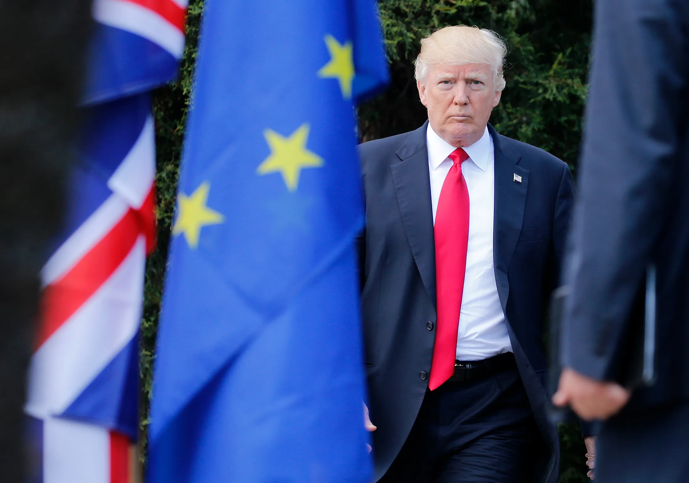 Donald Trump attends the G7 summit on May 27.
