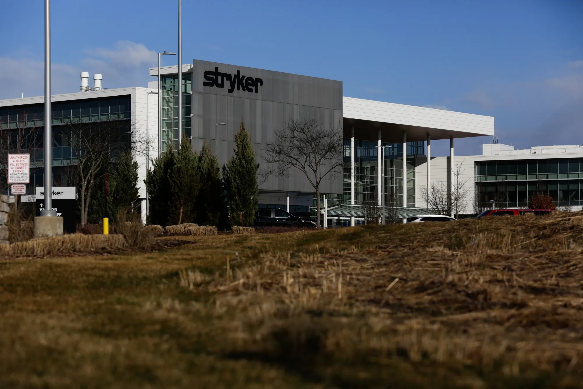 The Stryker Corp. headquarters in Portage, Michigan.