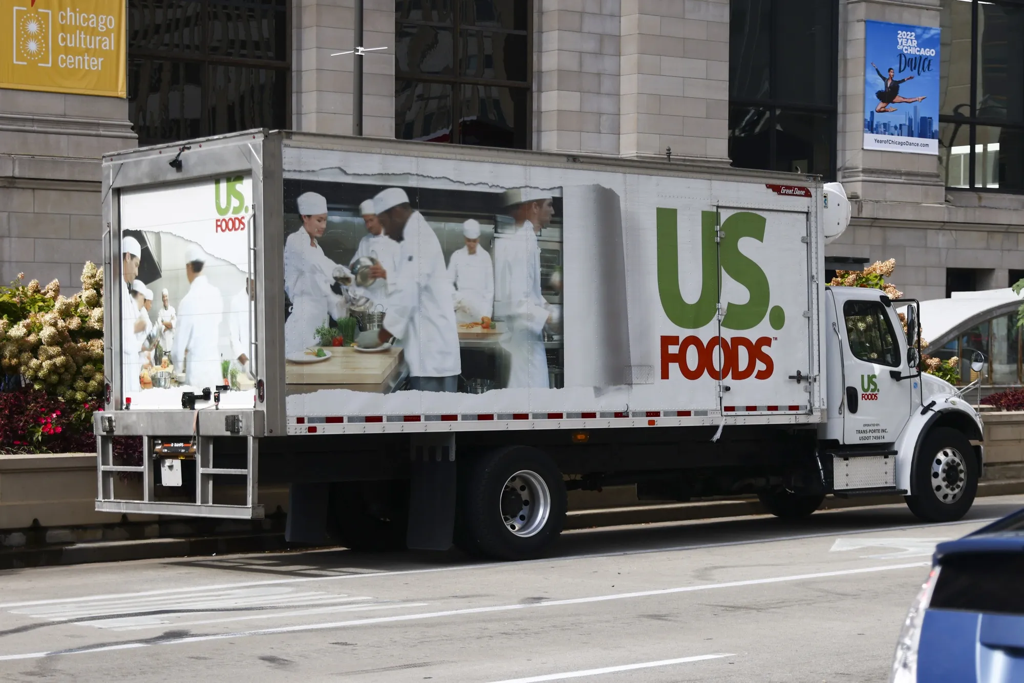 A US Foods truck in Chicago in 2022.