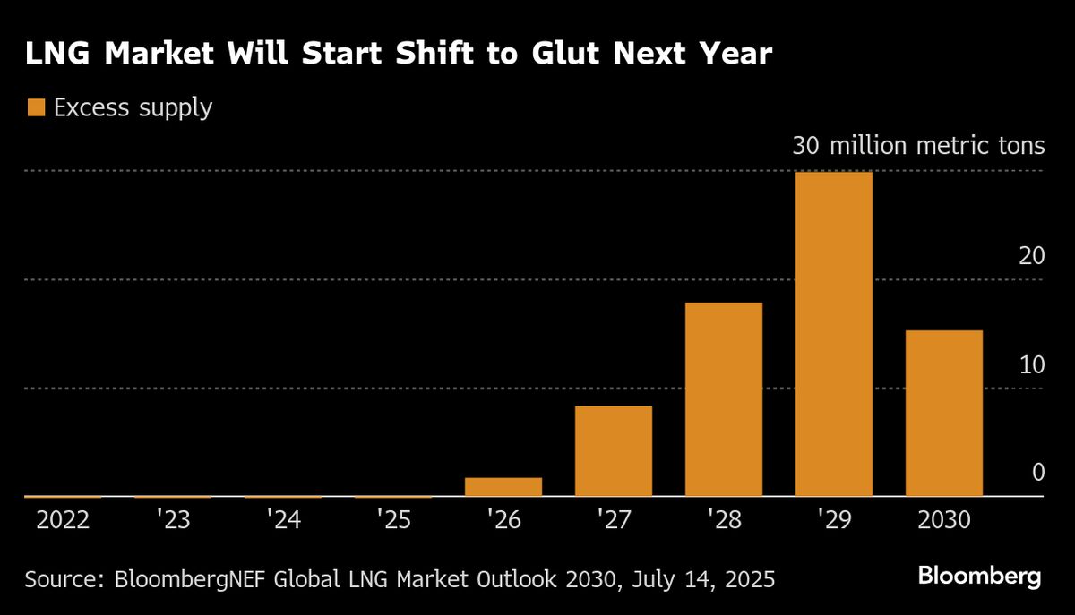 Global LNG Market Faces Looming Supply Glut After Years of Scarcity