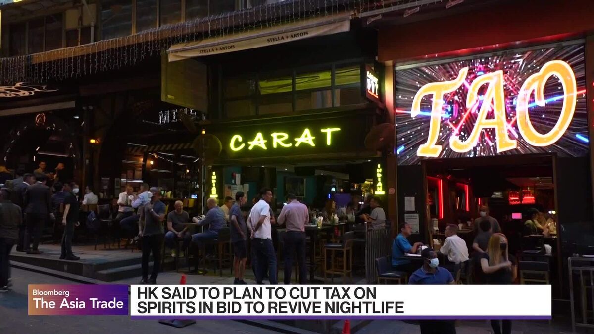 Hong Kong Plans to Cut Spirits Tax to Revive Nightlife